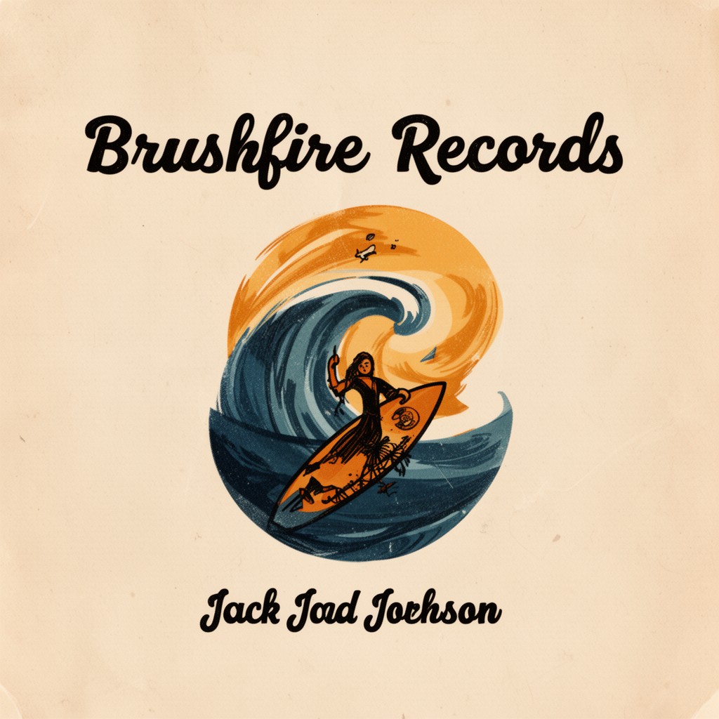 AI-generated illustration of Brushfire Records