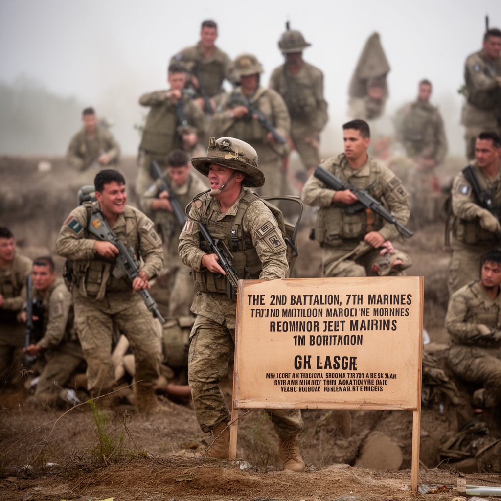 AI-generated illustration of 2nd Battalion, 7th Marines