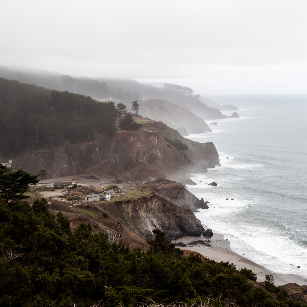 AI-generated illustration of Lost Coast region
