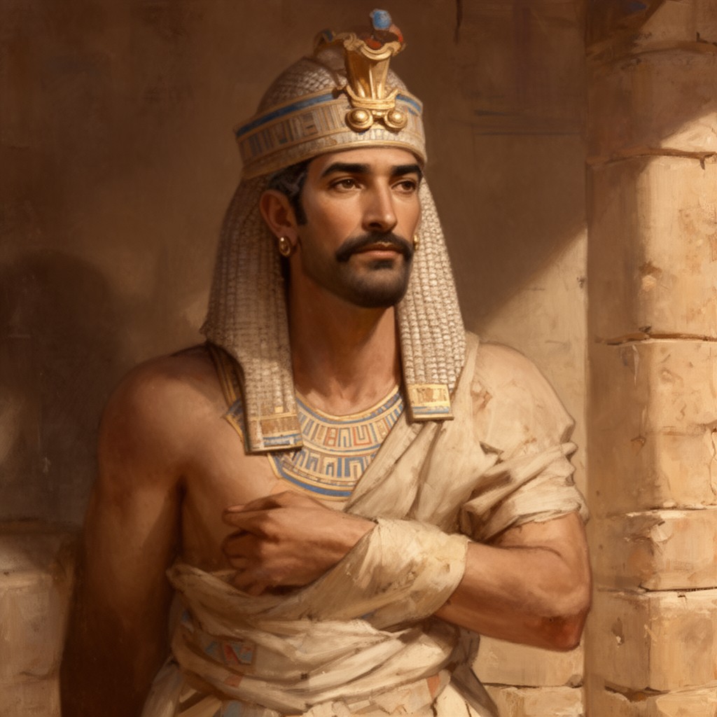 AI-generated illustration of Nabonidus