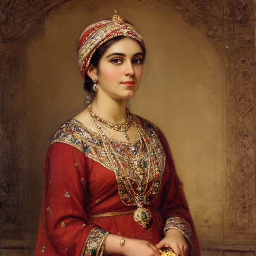 AI-generated illustration of Razia Sultana