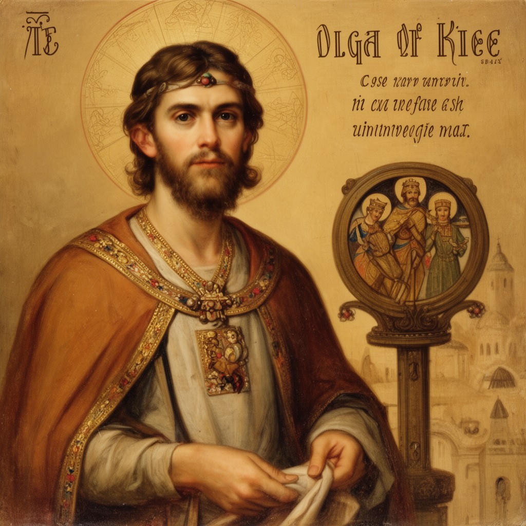 AI-generated illustration of Olga of Kiev