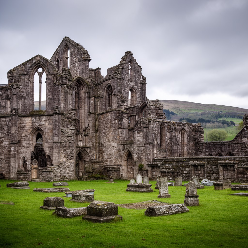 AI-generated illustration of Cambuskenneth Abbey