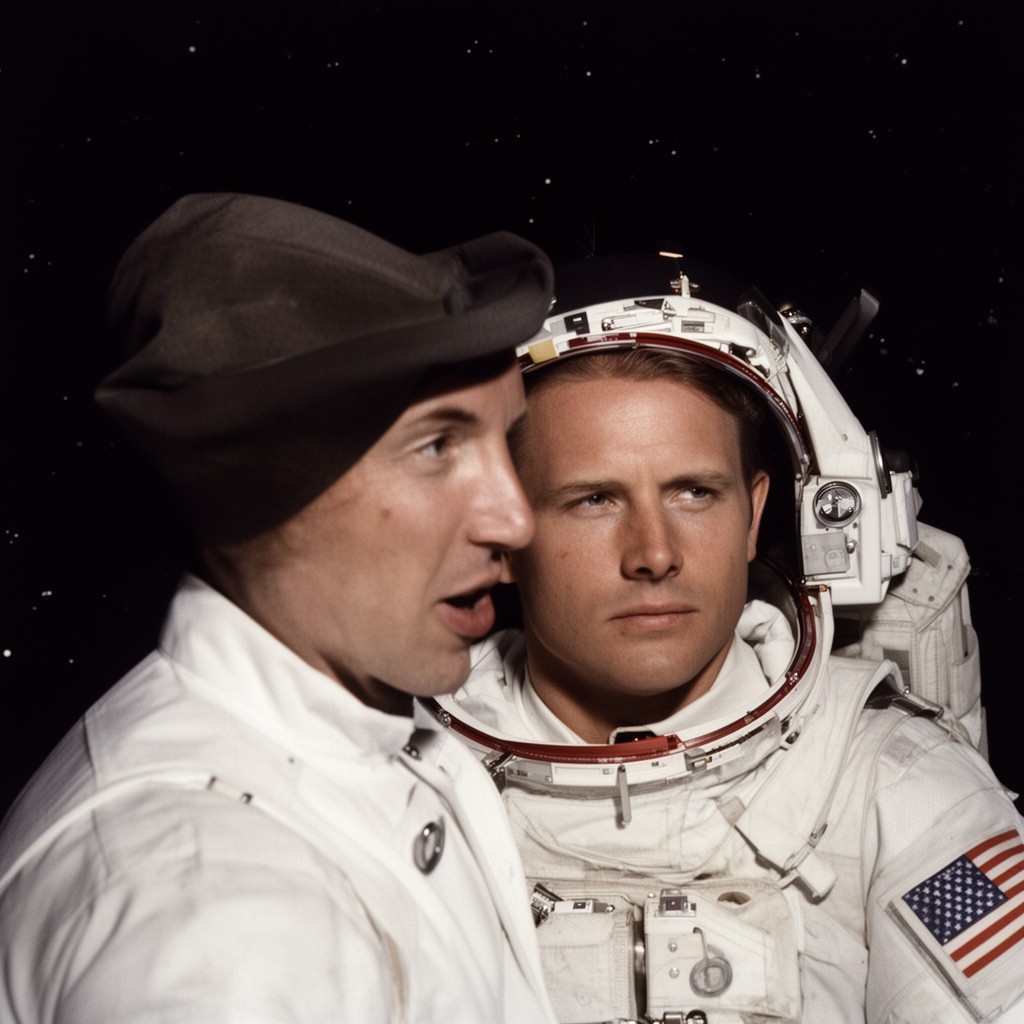 AI-generated illustration of Michael Collins