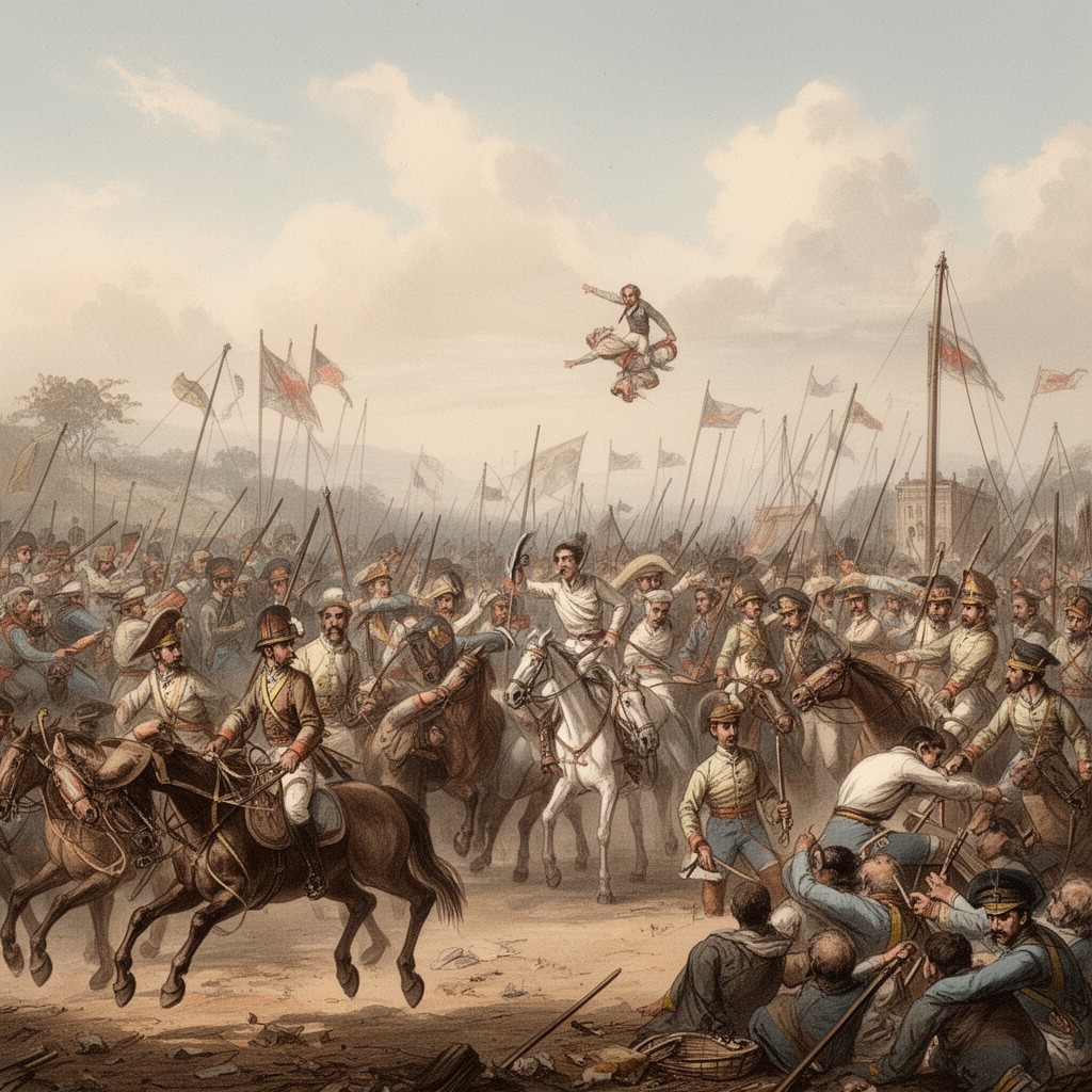 AI-generated illustration of Third Anglo-Maratha War