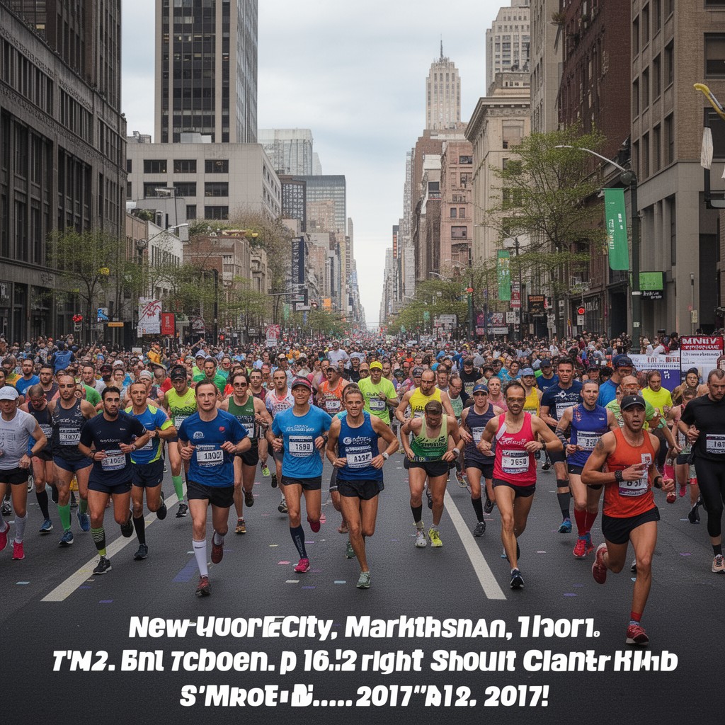 AI-generated illustration of New York City Marathon