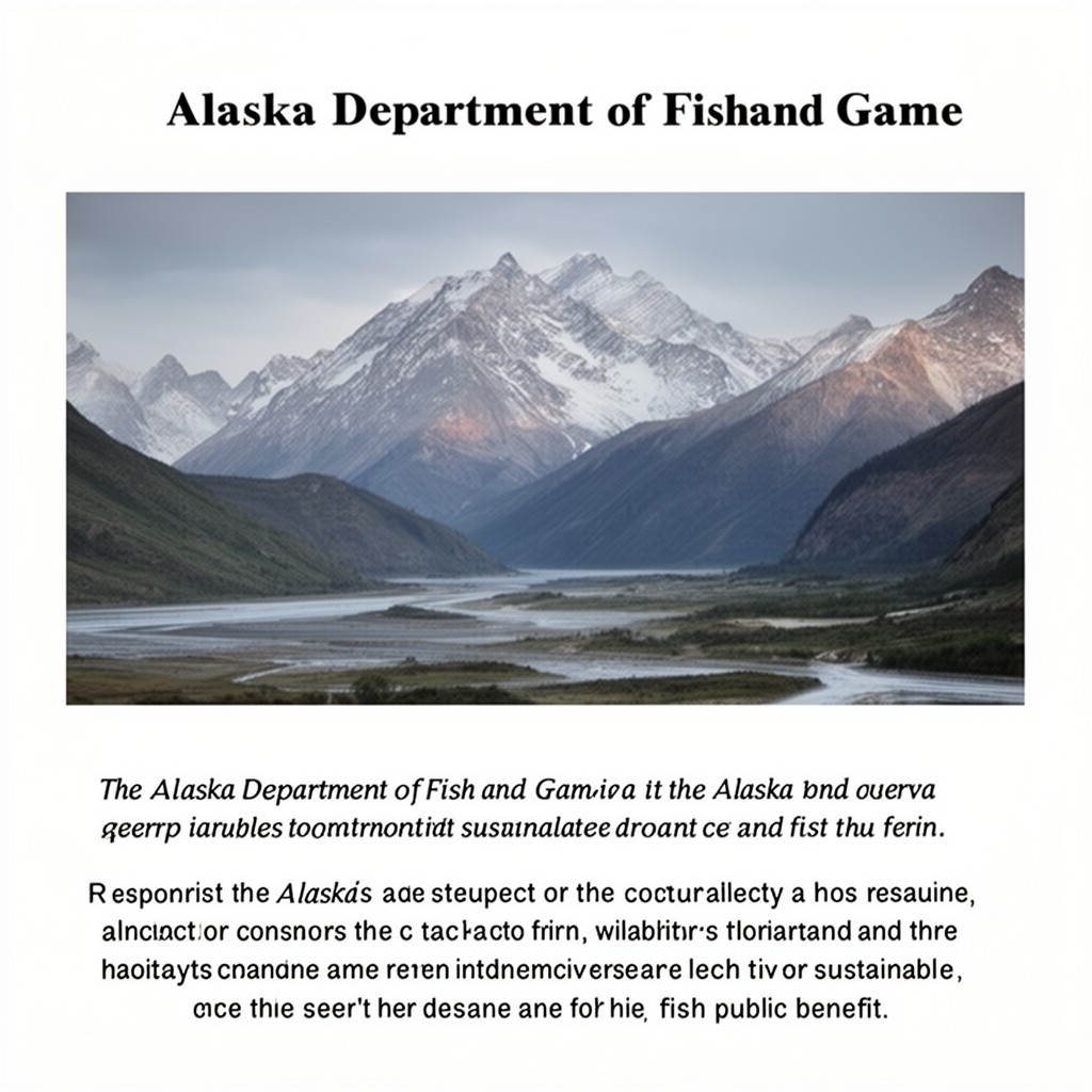 AI-generated illustration of Alaska Department of Fish and Game