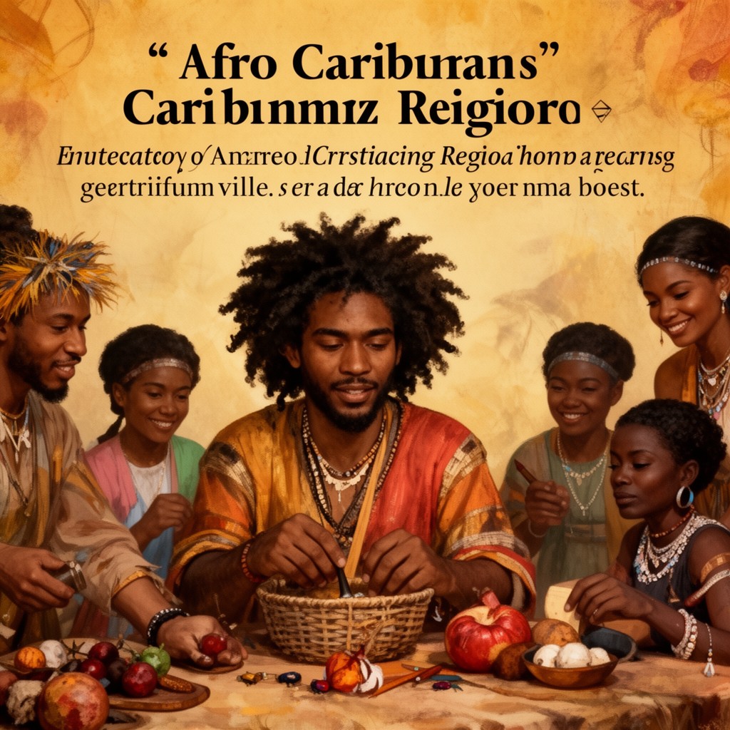 AI-generated illustration of Afro-Caribbean religions
