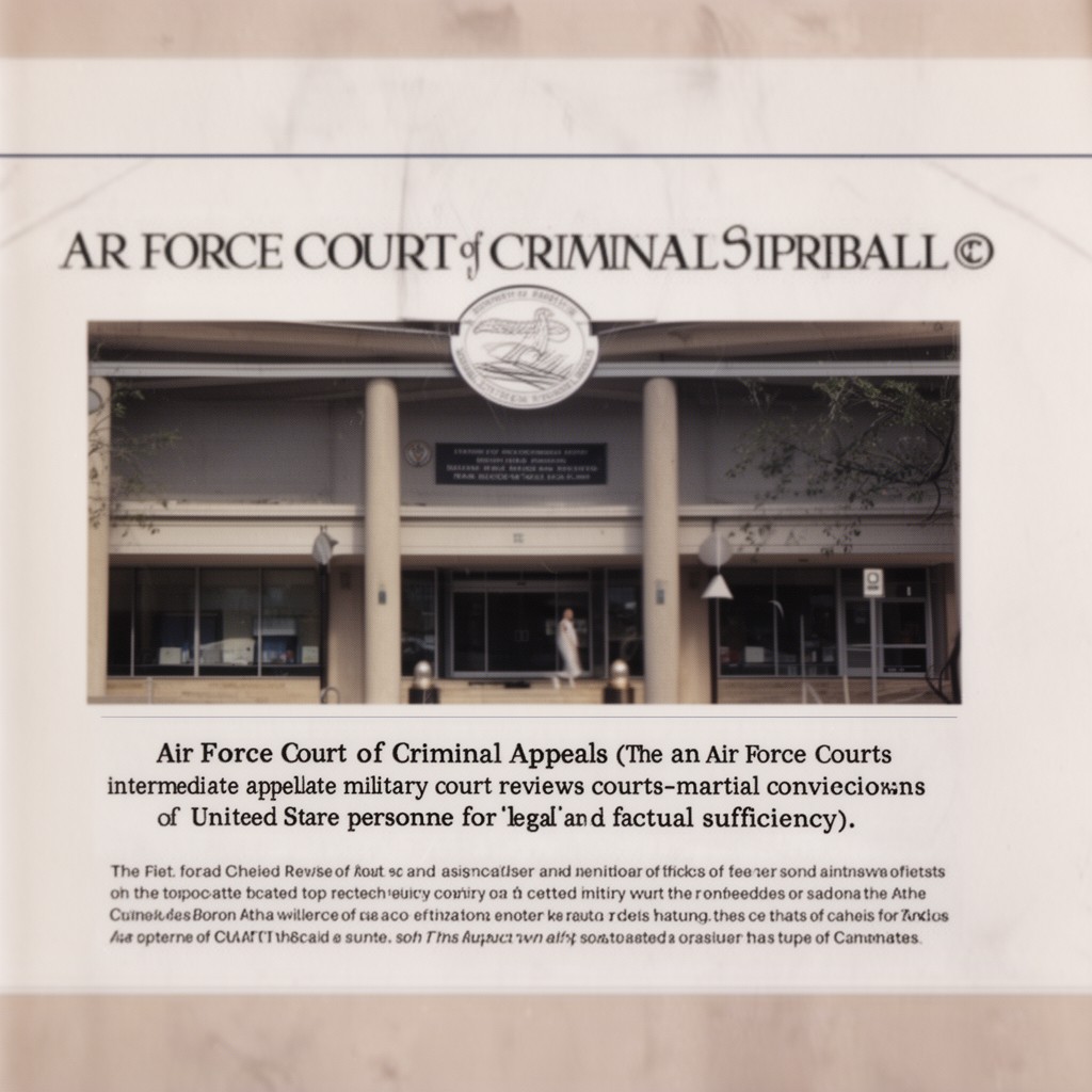 AI-generated illustration of Air Force Court of Criminal Appeals
