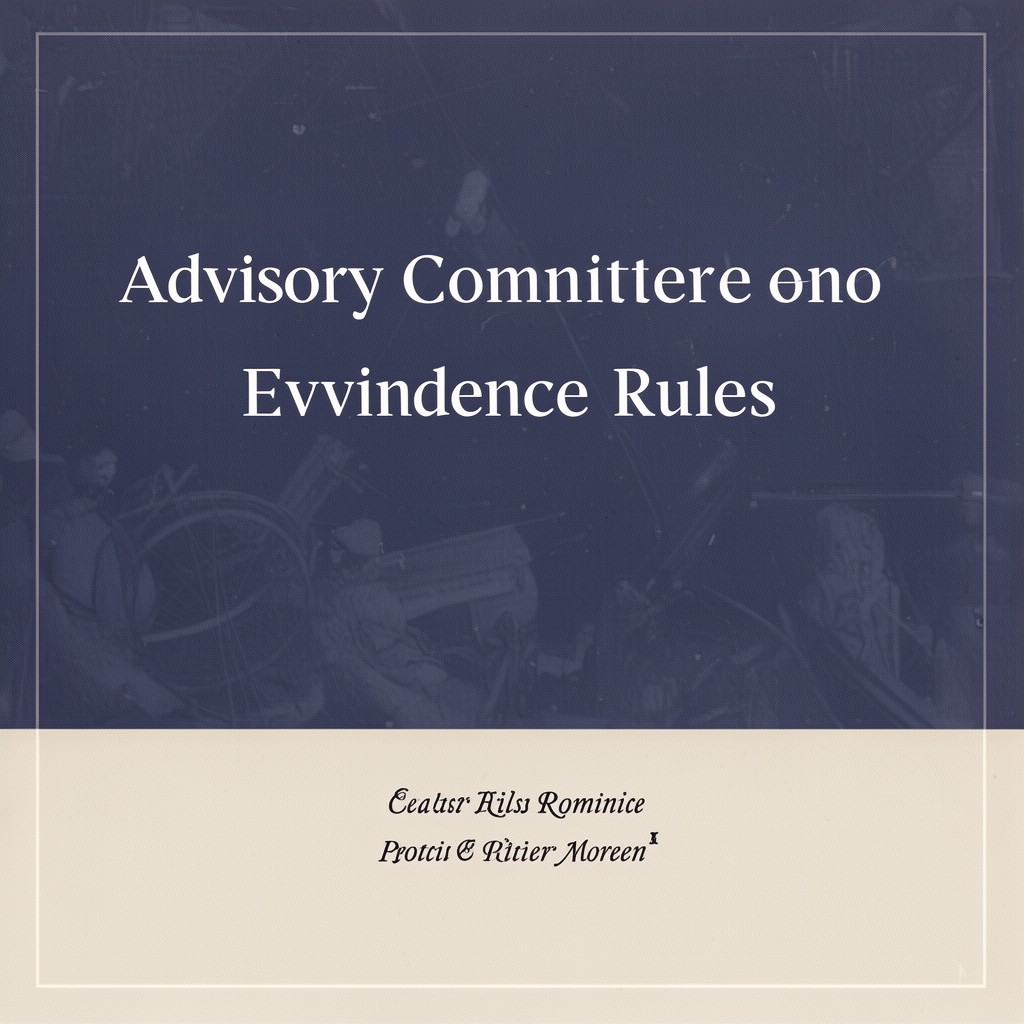 AI-generated illustration of Advisory Committee on Evidence Rules