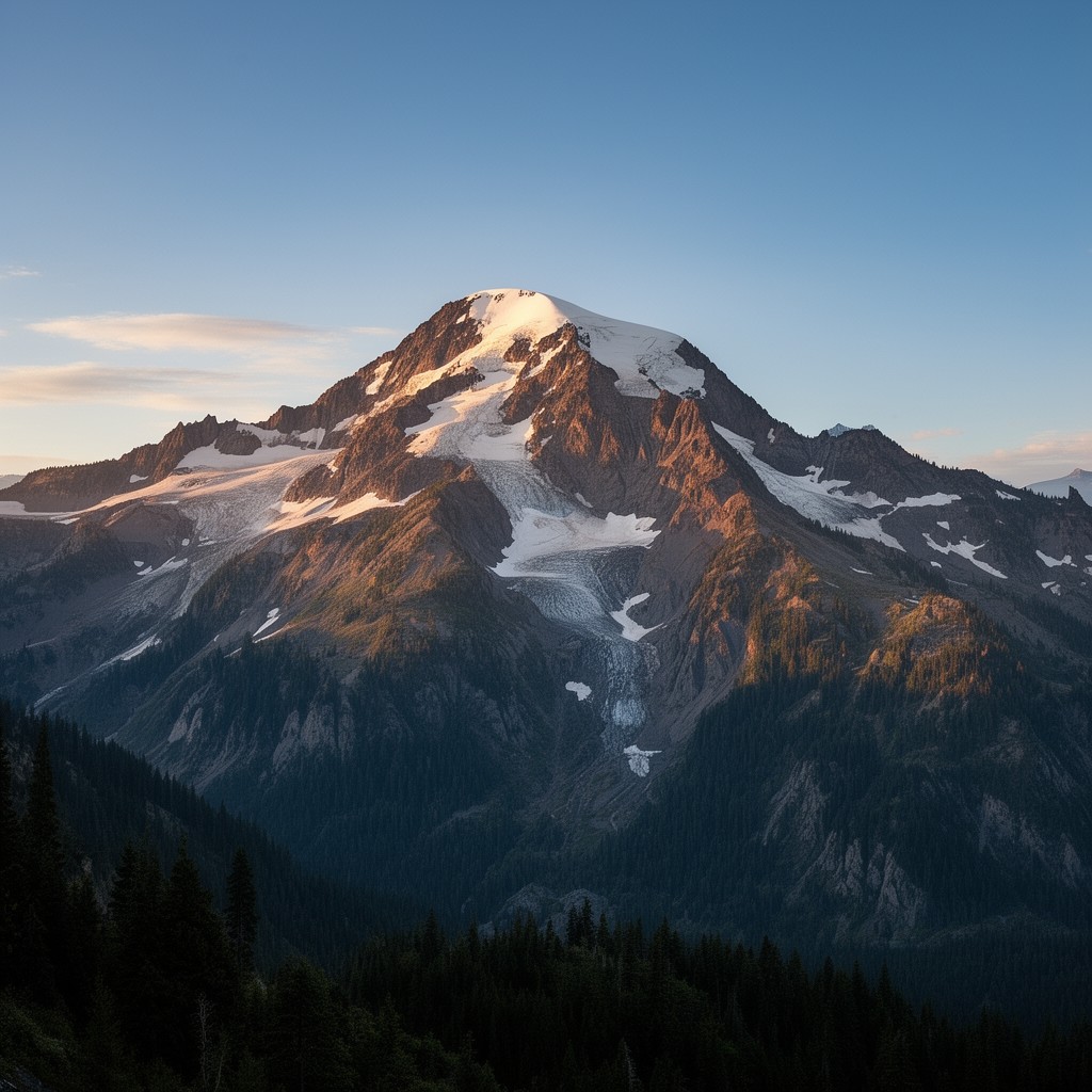 AI-generated illustration of Mount Olympus