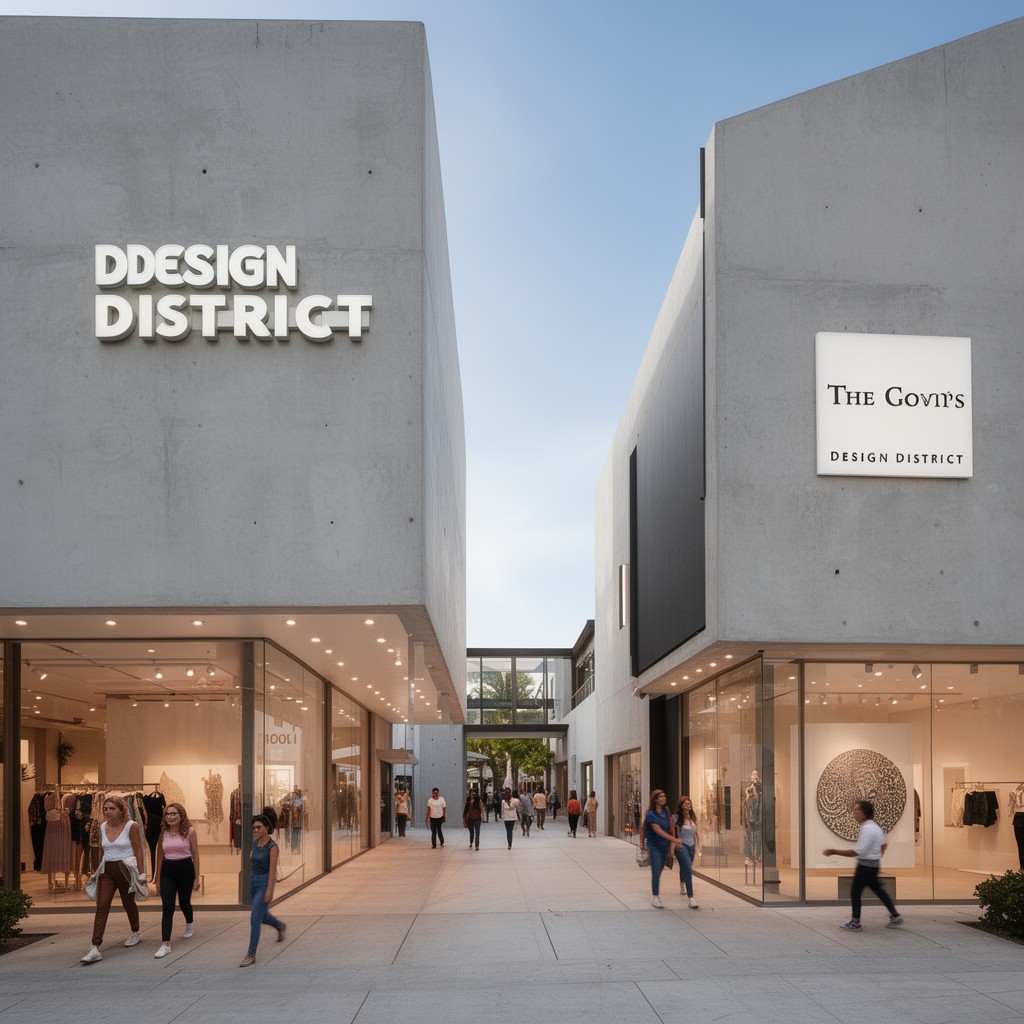 AI-generated illustration of Design District