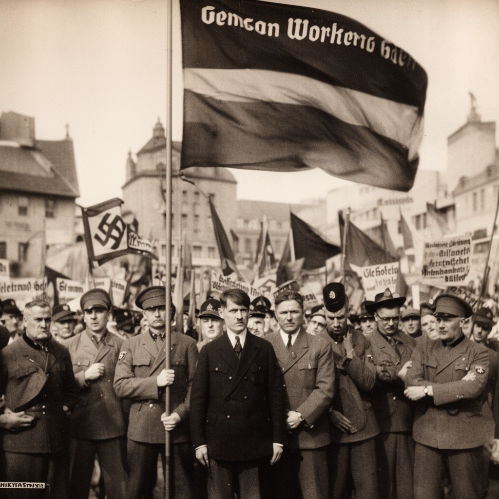 AI-generated illustration of German Workers' Party