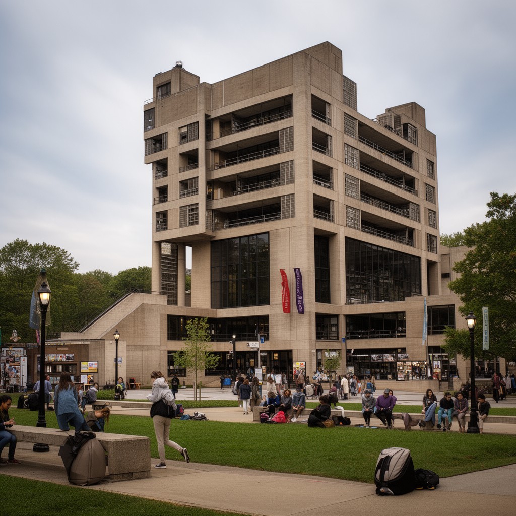 AI-generated illustration of W. E. B. Du Bois Library