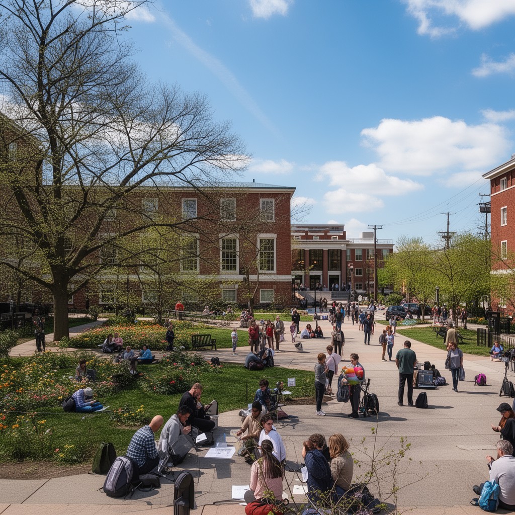 AI-generated illustration of Cambridge Public Schools