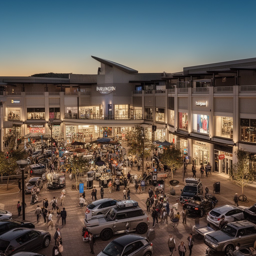 AI-generated illustration of Burlington Mall