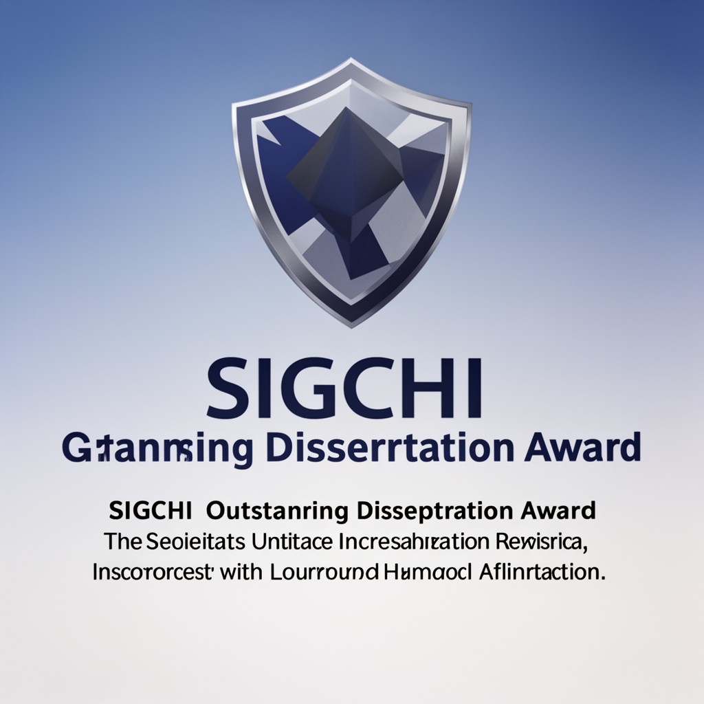 AI-generated illustration of SIGCHI Outstanding Dissertation Award