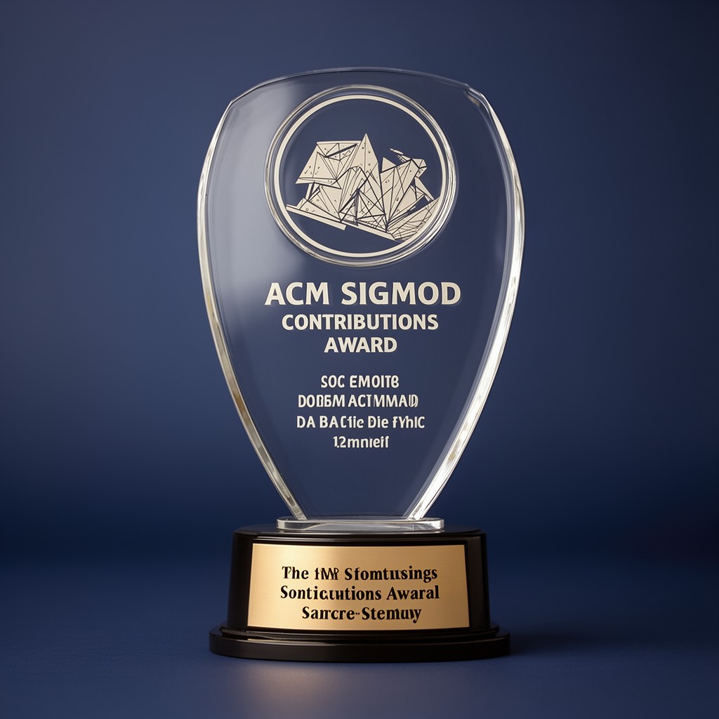 AI-generated illustration of ACM SIGMOD Contributions Award