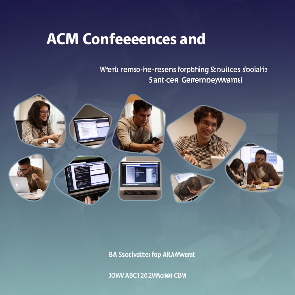 AI-generated illustration of ACM conferences