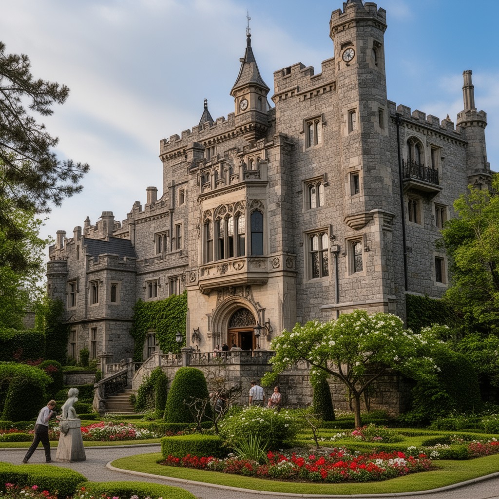 AI-generated illustration of Casa Loma