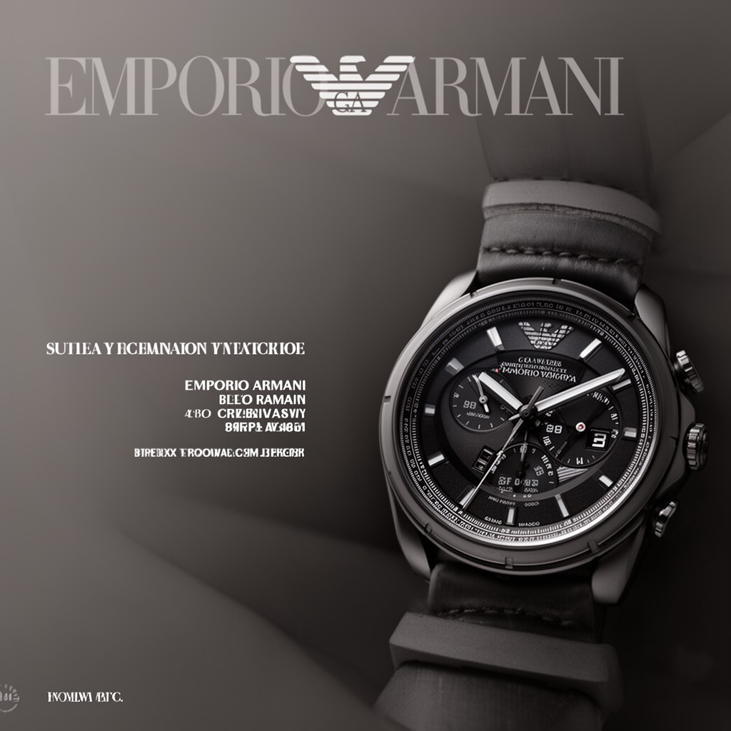 AI-generated illustration of Emporio Armani (licensed watches)