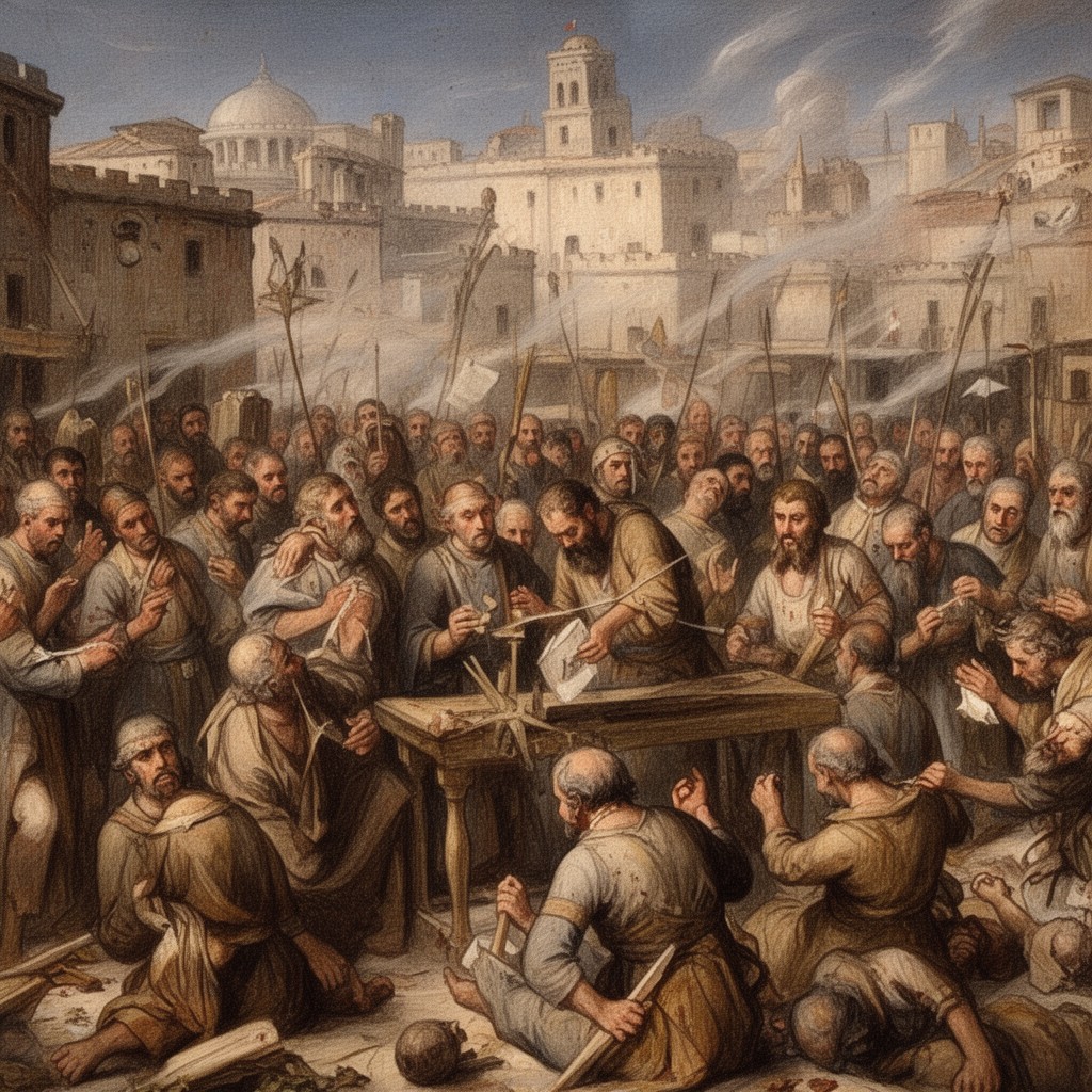AI-generated illustration of Justinianic Plague