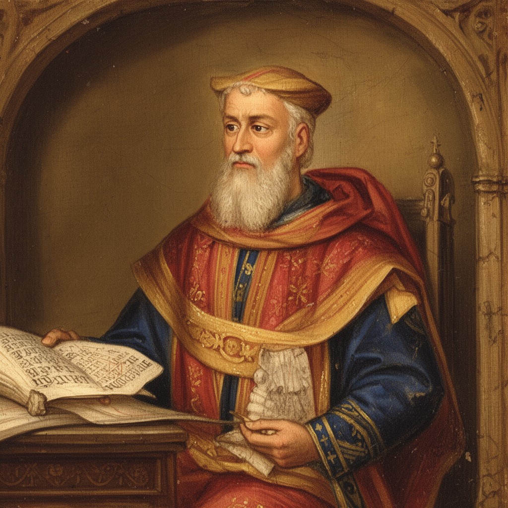 AI-generated illustration of Theodulf of Orléans
