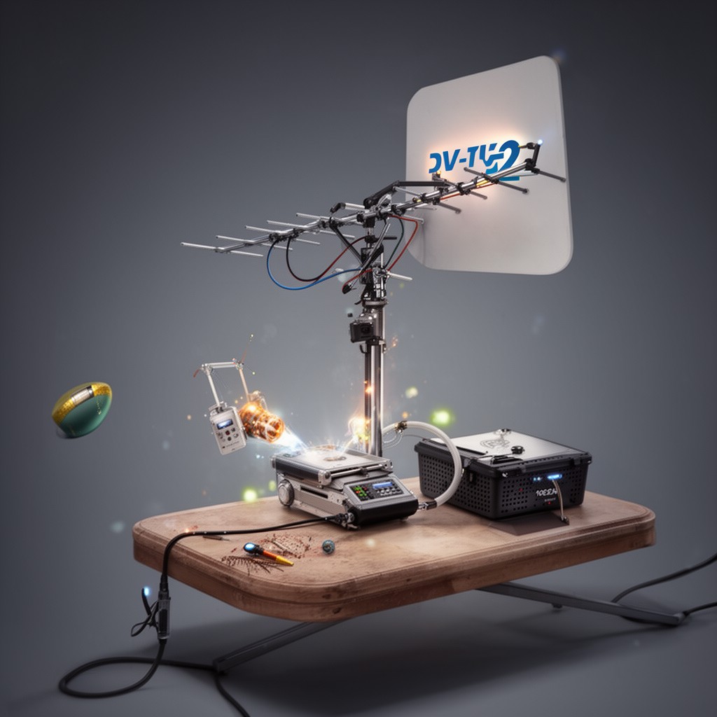AI-generated illustration of DVB-T2