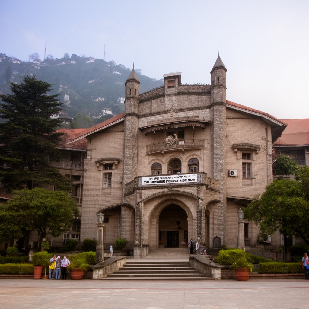 AI-generated illustration of Himachal Pradesh High Court