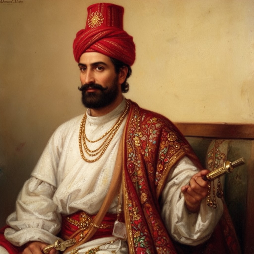 AI-generated illustration of Ahmad Shah Durrani