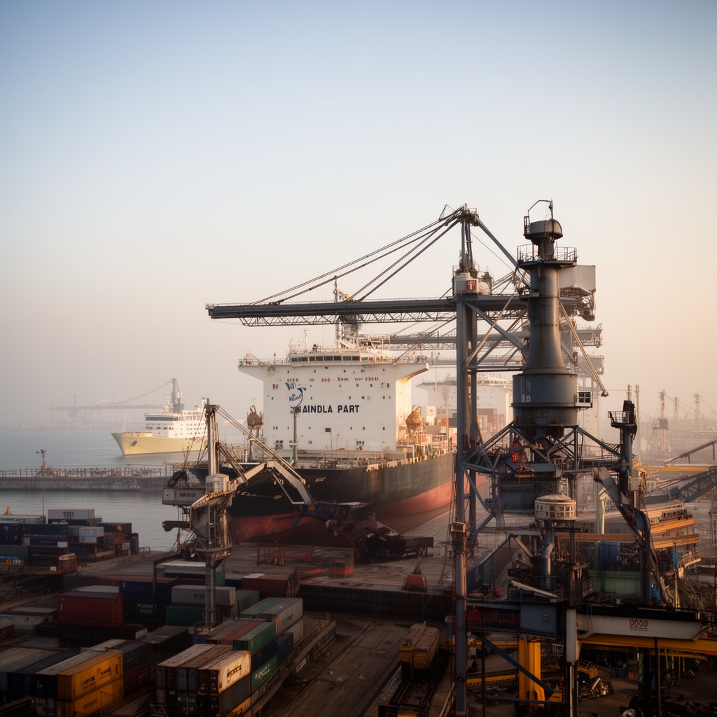 AI-generated illustration of Kandla Port