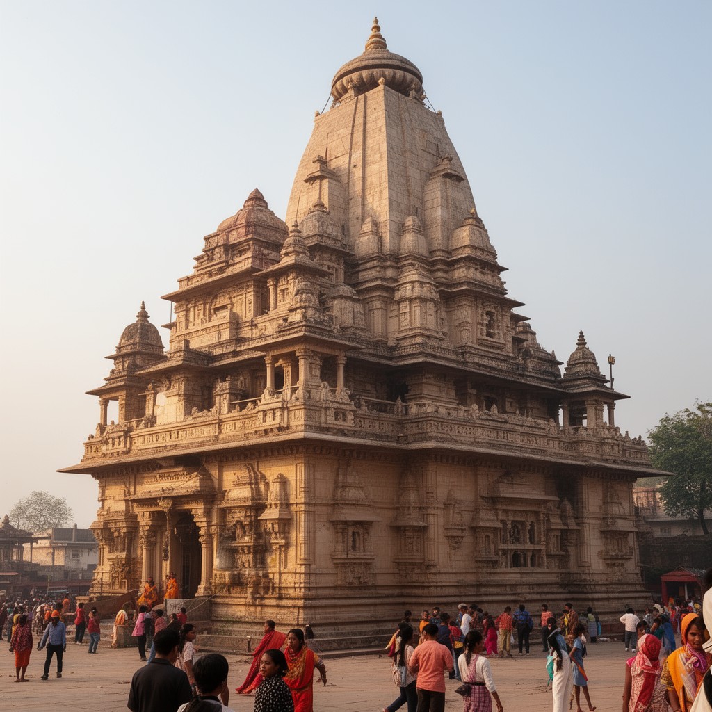 AI-generated illustration of Somnath Temple