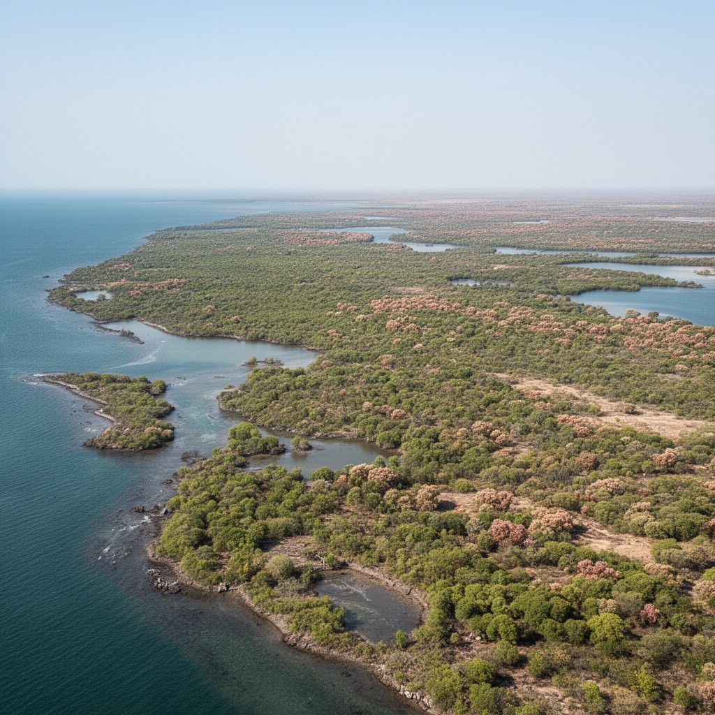 AI-generated illustration of Marine National Park, Gulf of Kutch