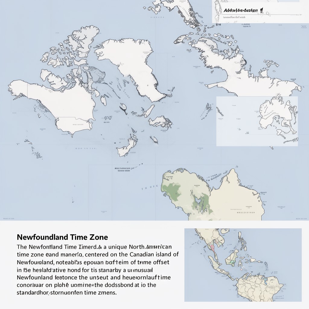 AI-generated illustration of Newfoundland Time Zone