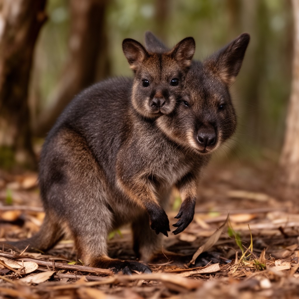 AI-generated illustration of swamp wallaby