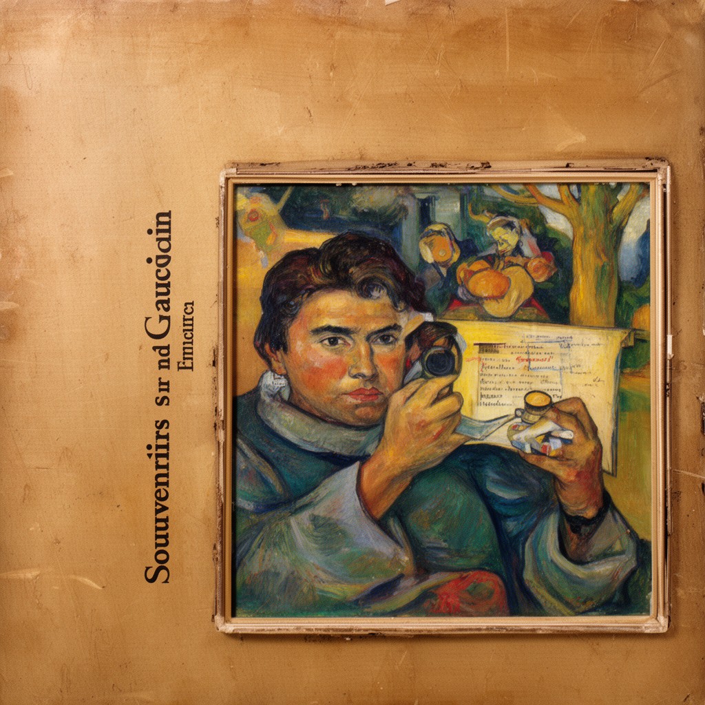 AI-generated illustration of Souvenirs sur Paul Gauguin