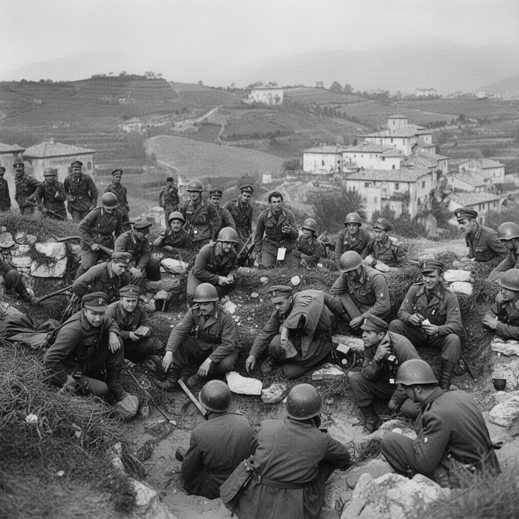AI-generated illustration of Italian campaign