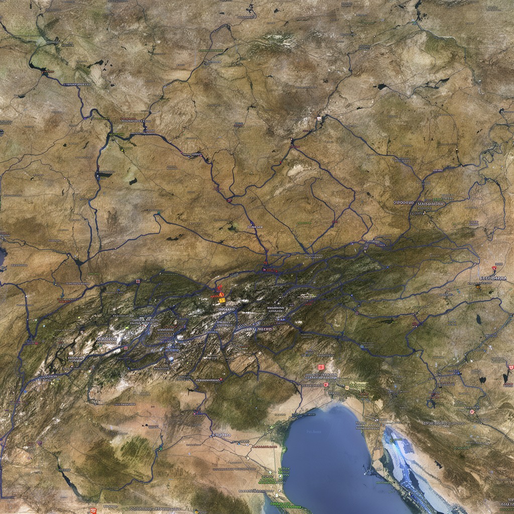 AI-generated illustration of Po basin