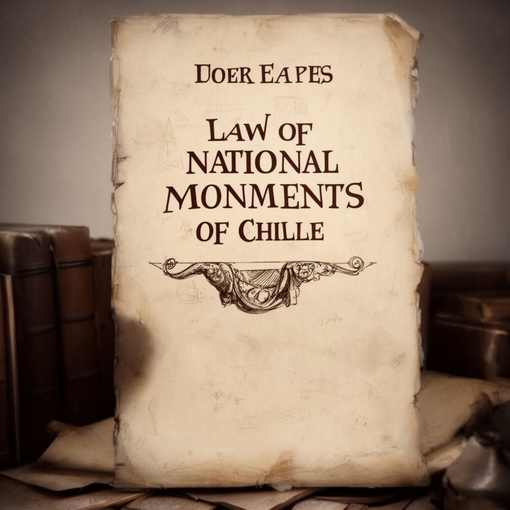 AI-generated illustration of Law of National Monuments of Chile