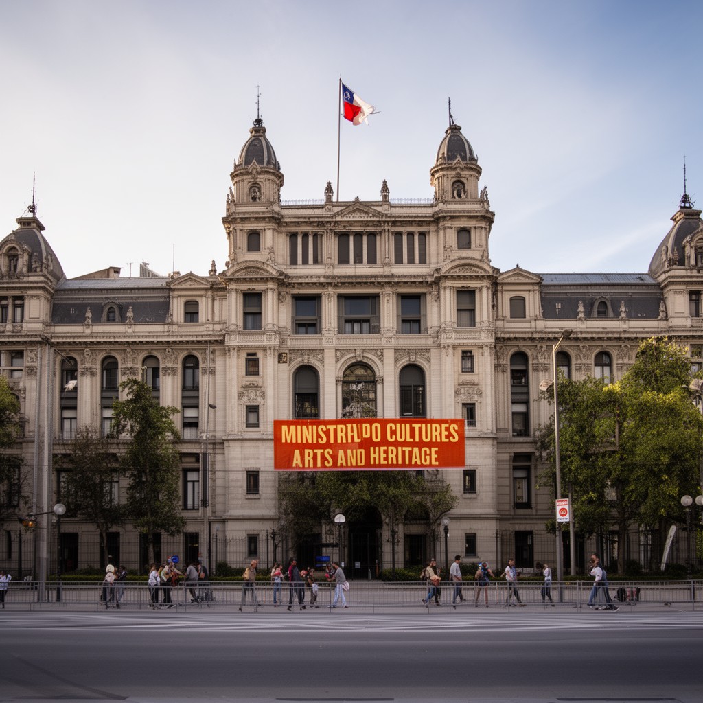 AI-generated illustration of Ministry of Cultures, Arts and Heritage of Chile