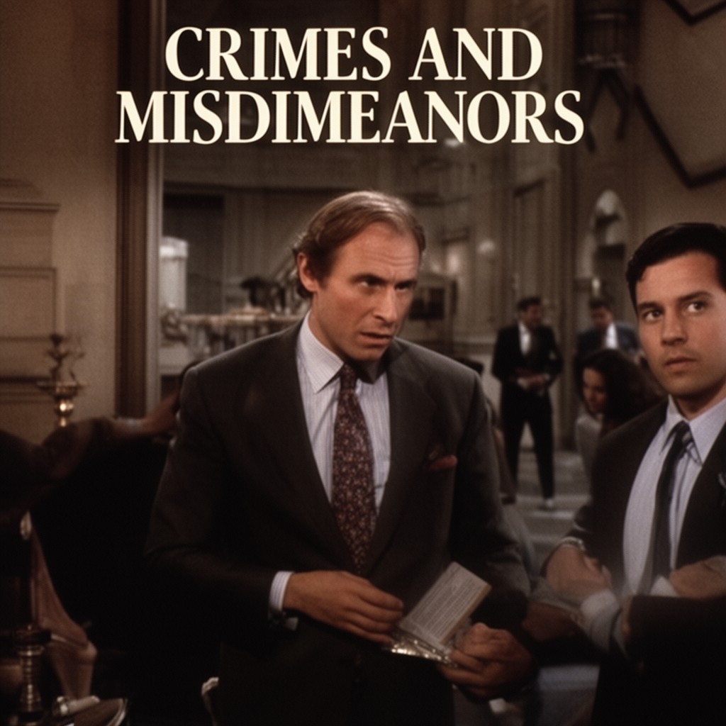 AI-generated illustration of Crimes and Misdemeanors