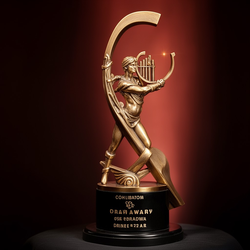 AI-generated illustration of Drama Desk Award