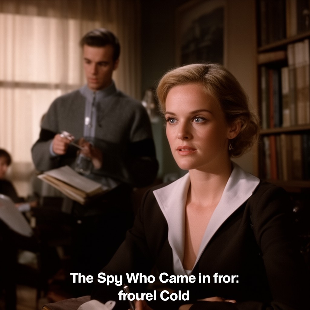 AI-generated illustration of Thereza in "The Spy Who Came in from the Cold"