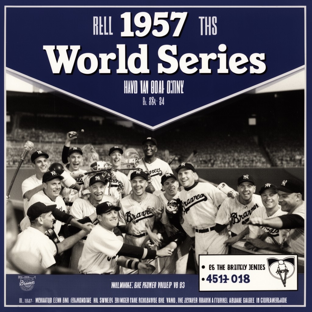 AI-generated illustration of 1957 World Series
