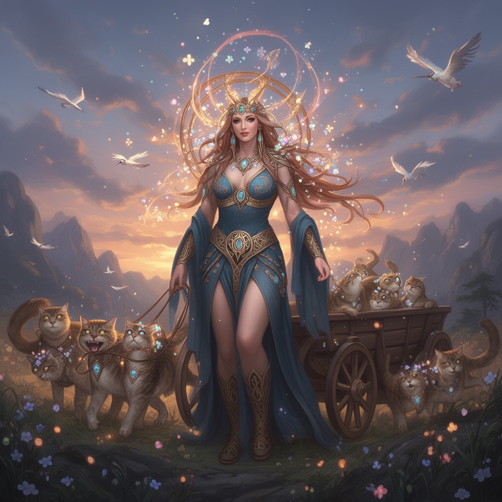 AI-generated illustration of Freyja