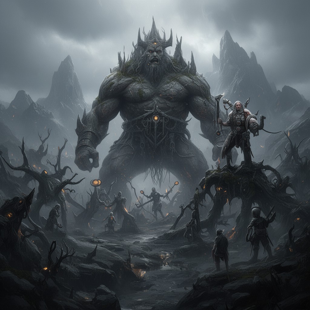 AI-generated illustration of Jotunheim