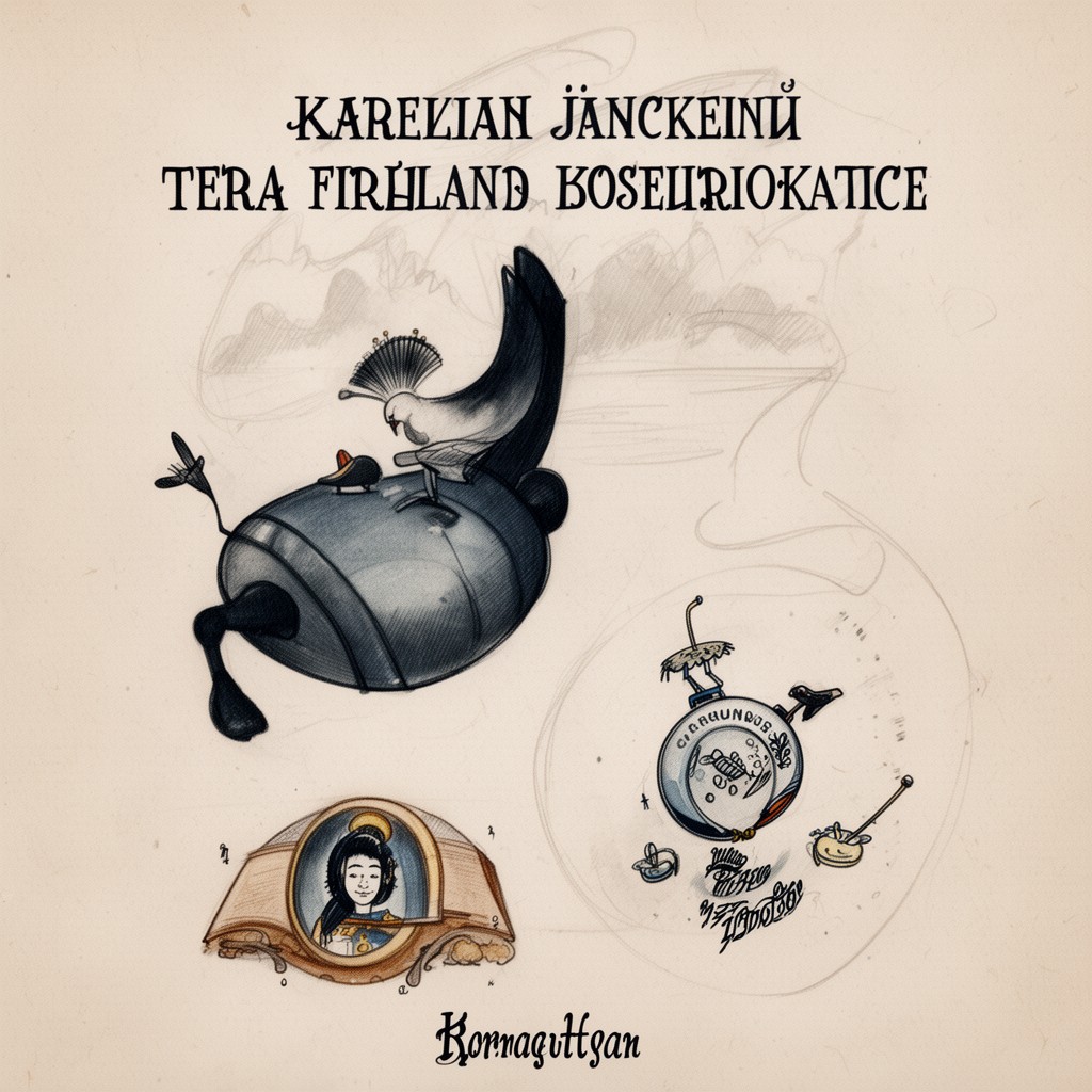 AI-generated illustration of Karelian language