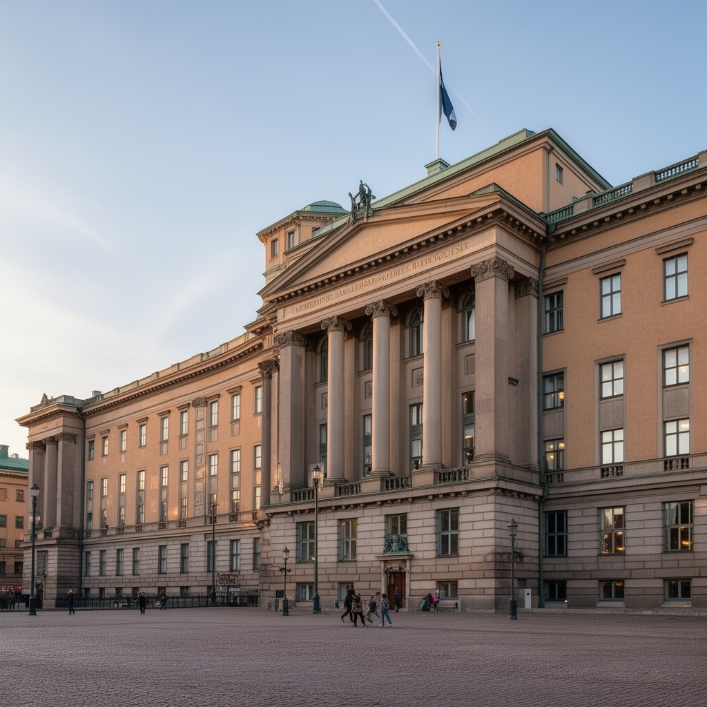 AI-generated illustration of Government Palace, Helsinki