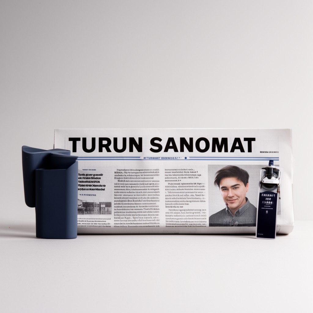AI-generated illustration of Turun Sanomat