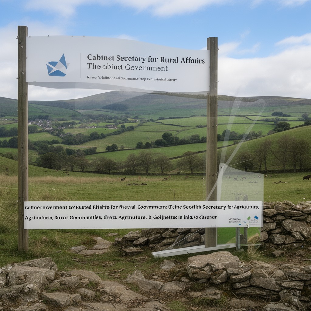 AI-generated illustration of Cabinet Secretary for Rural Affairs